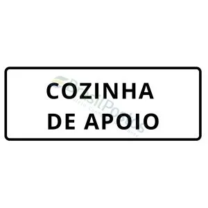 Sinalização - Cozinha de apoio