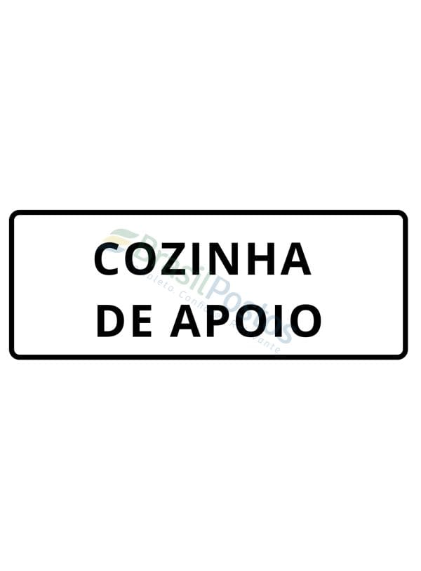 Sinalização - Cozinha de apoio