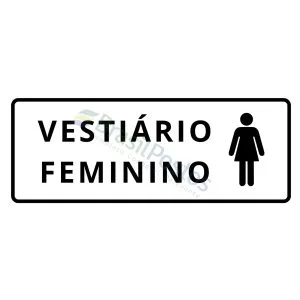 Sinalização - Vestiário Feminino