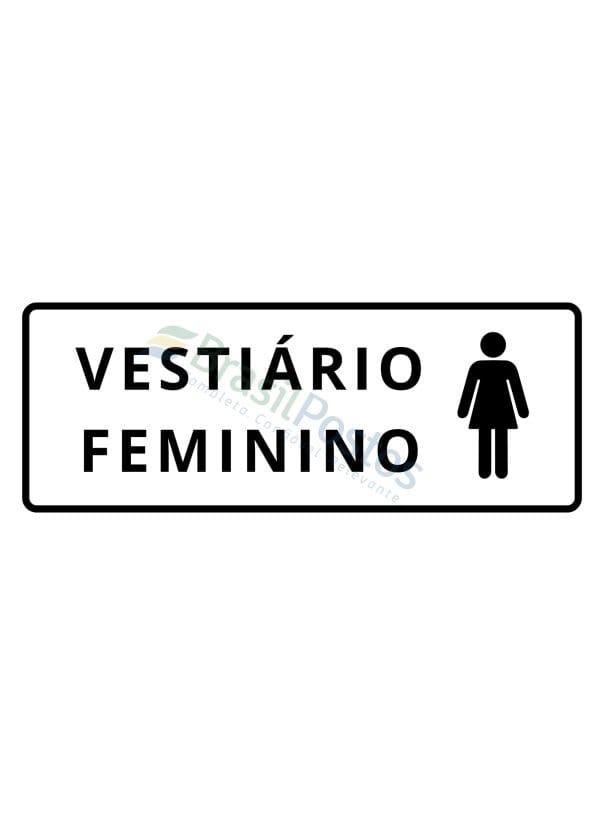 Sinalização - Vestiário Feminino