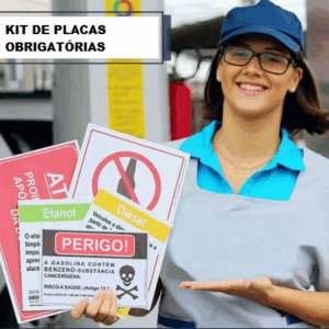 Kit de placas obrigatórias para o POSTO DE COMBUSTÍVEL